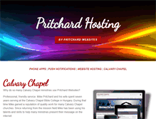 Tablet Screenshot of pritchardhosting.com